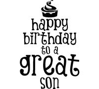 Sticker Happy birthday to a great son