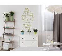 Sticker Happy Mother's Day 5 - Nombreuses tailles et couleurs disponibles