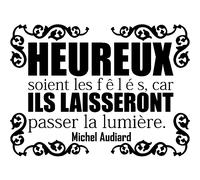 Sticker Heureux soient les fêlés - Michel Audiard