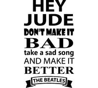 Sticker Hey jude don't make it bad - The Beatles