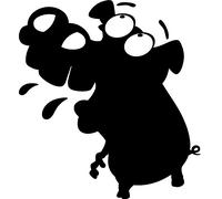 Sticker Hippopotame content
