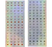 Sticker Holographique Smiley Emoji Et Météo 160 Pièces