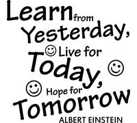 Sticker Hope for tomorrow (Albert Einstein)