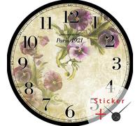Sticker horloge Paris 1921 vintage