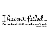 Sticker I haven't failed - Thomas Edison