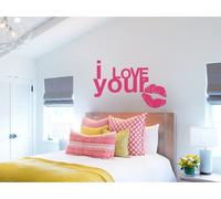 Sticker I Love You Bouche - Nombreuses tailles et couleurs disponibles
