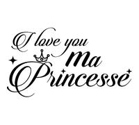 Sticker I love you Ma princesse