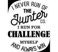 Sticker I run for challenge myself and always win
