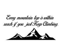 Sticker If you just keep climbing
