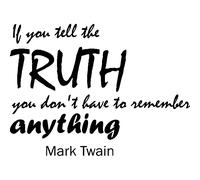 Sticker If you tell the truth - Mark Twain