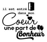 Sticker Il est entré dans mon coeur
