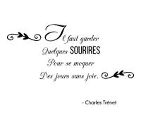 Sticker Il faut garder sourire... Ch. Trénet