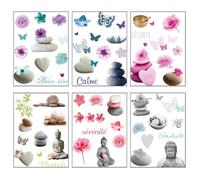 Sticker illustratif ""Zen"" 30X40 - Atmosphera createur d'interieur