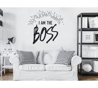 Sticker I'm the Boss - Nombreuses tailles et couleurs disponibles