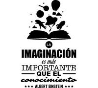 Sticker Imaginacion es màs importante - Albert Einstein