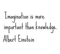 Sticker Imagination d'Albert Einstein