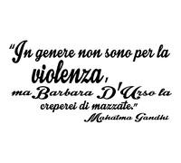 Sticker In genere non sono per la violenza - Mahatma Gandhi