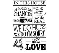Sticker In this house design