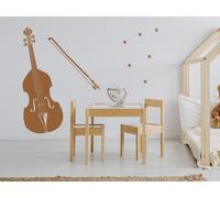 Sticker Instrument Contrebasse - Nombreuses tailles et couleurs disponibles