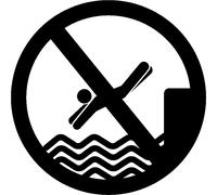 Sticker Interdit de plonger