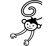 Sticker Interrupteur petit singe