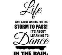 Sticker It's about learning to dance in the rain