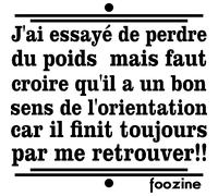 Sticker J'ai essayé de perdre du poids - Foozine