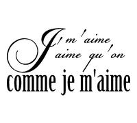 Sticker J'aime qu'on m'aime