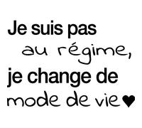 Sticker Je change de mode de vie