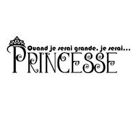Sticker Je serai princesse