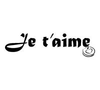 Sticker Je t'aime médaille