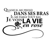 Sticker Je vois la vie en rose