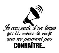 Sticker Je vous parle d'un temps