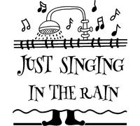 Sticker Just singing in the rain