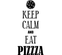 Sticker Keep calm and eat pizza