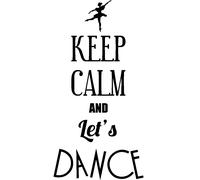 Sticker Keep calm and let's dance