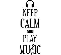 Sticker Keep Calm and Play Music