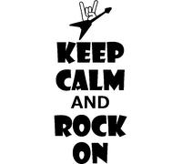 Sticker Keep calm and rock on