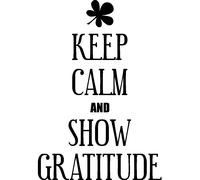 Sticker Keep calm and show gratitude