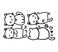 Sticker Kit de baby-chats