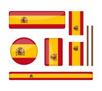 Sticker Kit de divers drapeaux espagnols