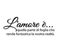 Sticker L’amore è quella parte di foglia