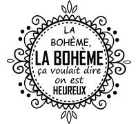 Sticker La bohème ça voulait dire on est heureux