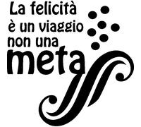 Sticker La felicità è un viaggio