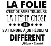 Sticker La folie d'Albert Einstein