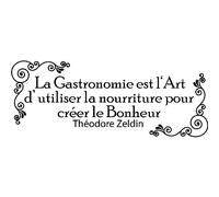 Sticker La gastronomie est l'art - Théodore Zeldin