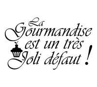 Sticker La gourmandise est un très joli défaut