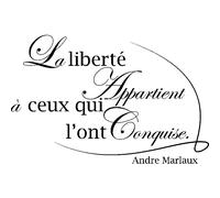 Sticker La liberté - André Malraux