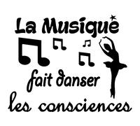 Sticker La musique fait danser les consciences