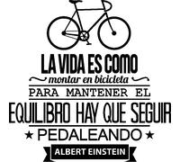 Sticker La vida es como montar en bicicleta…Albert Einstein